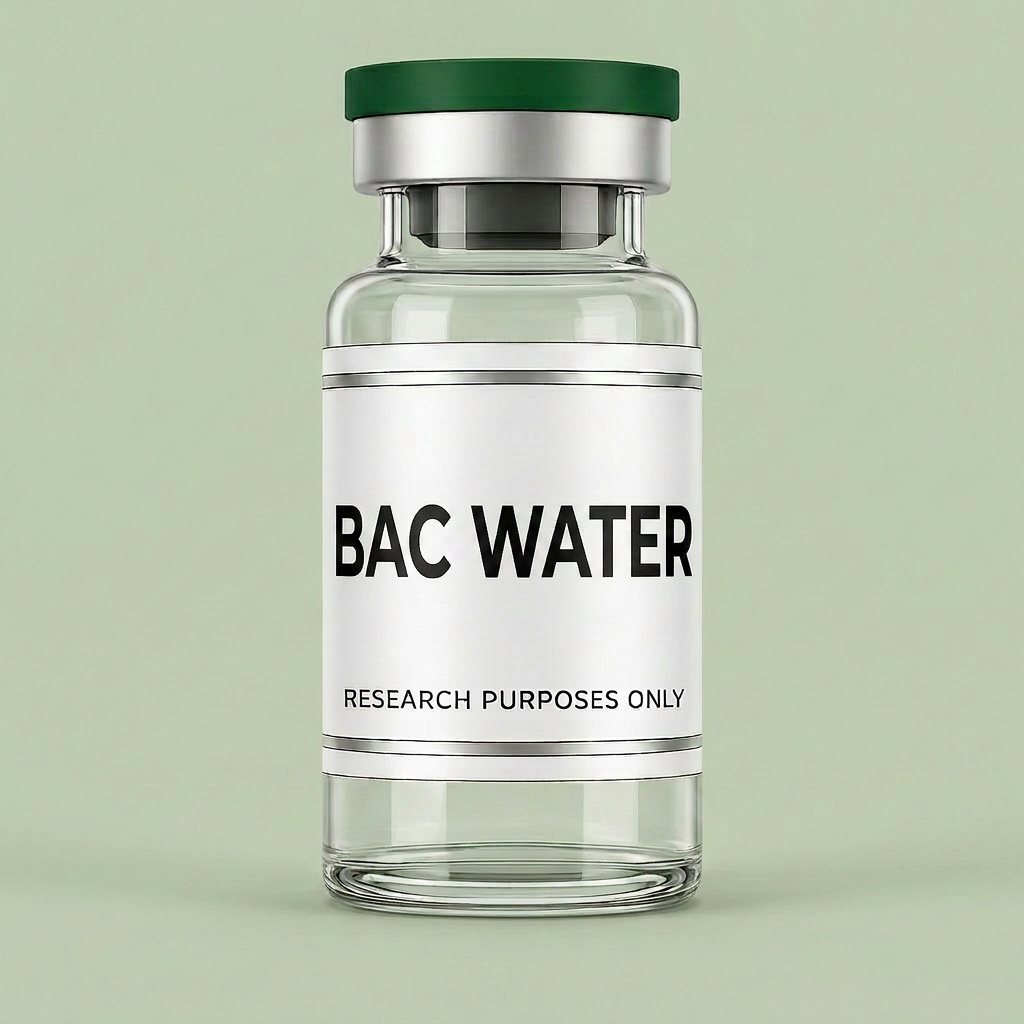 Bacteriostatic water research vial